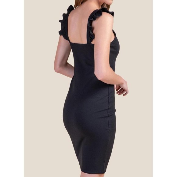 Francesca's | NWT Flutter Sleeve Dress - Picture 3 of 9